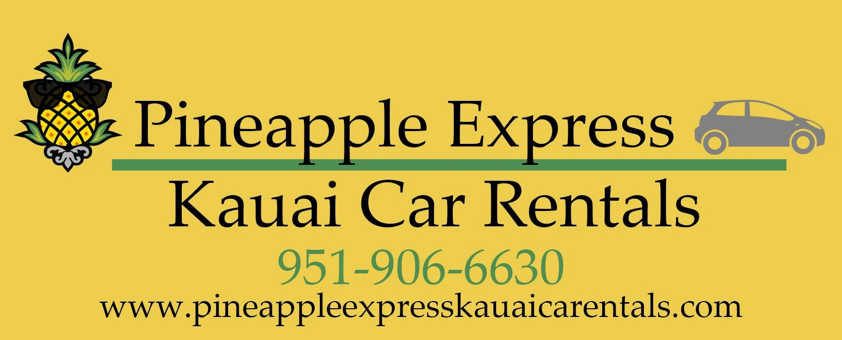 Pineapple express kauai car rentals lihue hawaii